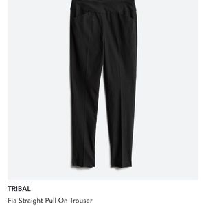 Black pull on stretch straight leg- ankle length